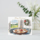 Golf Merry Christmas from Golf Course Clubhouse シーズンポストカード (スタンド正面)