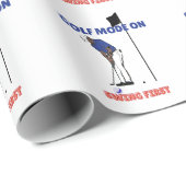 Golf Mode ON: Swing First | Funny Golfer Graphic T ラッピングペーパー (ロールコーナー)
