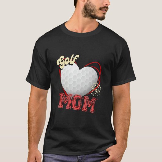 Golf Mom Womens Cheer Golf Mom Mother's Day Golf Tシャツ (正面)