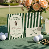 Golf "NEW TO THE CLUB" BABY Shower 招待状