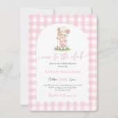 Golf New to the Club Baby Shower Girl Invitation 招待状 (正面)