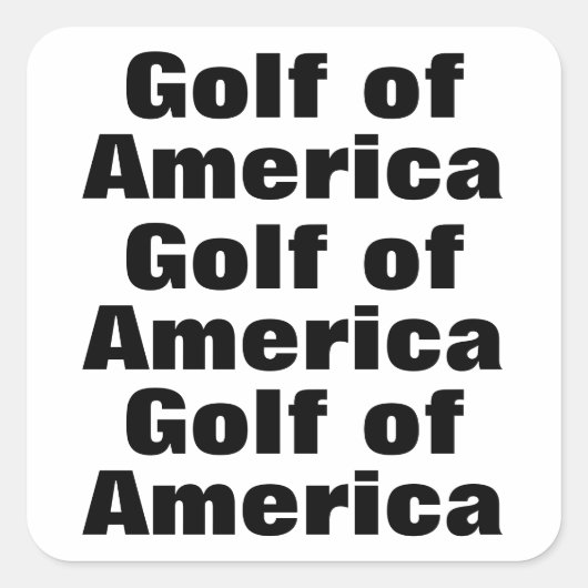 Golf of America （マップの変更） スクエアシール (正面)