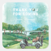 Golf Par-Tee | バースデーサンクスギフト スクエアシール (正面)