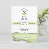 Golf PAR- TEE Birthday party 招待状 (スタンド正面)