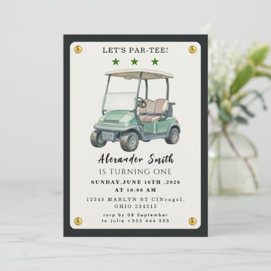 Golf Party 招待状 (スタンド正面)