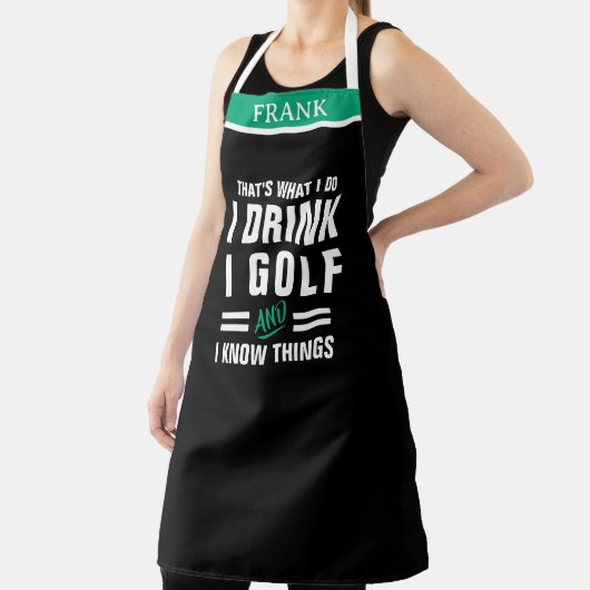 Golf Party Alcohol Lover - Christmas Gift エプロン (インサイチュ)