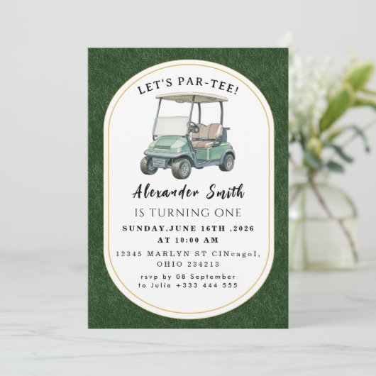 Golf Party Invitation 招待状 (スタンド正面)