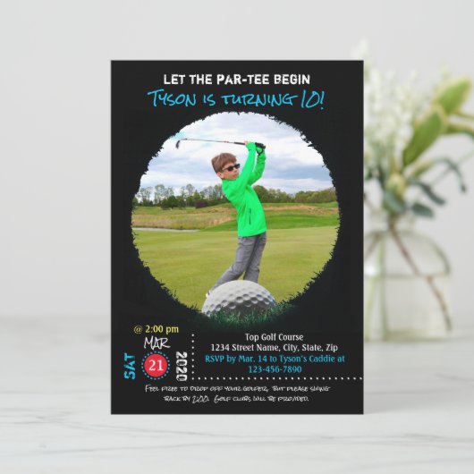 Golf Party Invite 招待状 (スタンド正面)