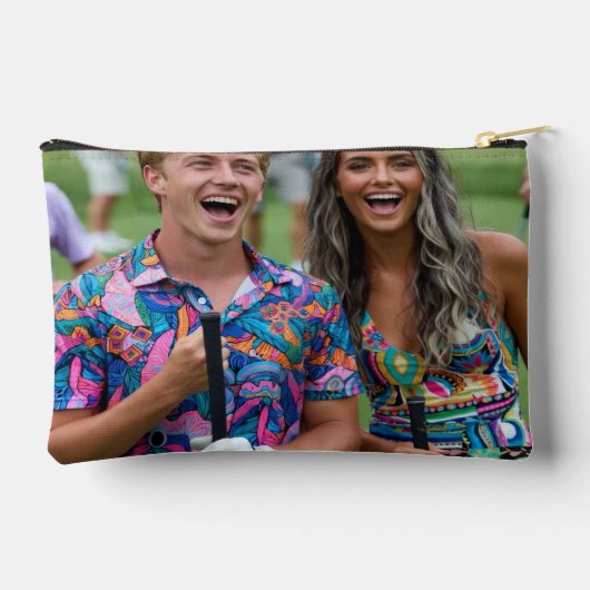 Golf Photo Customize Personalize アクセサリーポーチ (裏面)