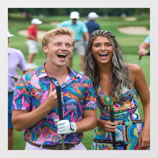 Golf Photo Customize Personalize ウィンドウサイン (シート)