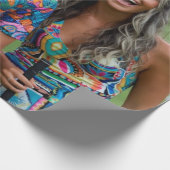 Golf Photo Customize Personalize ラッピングペーパー (角)