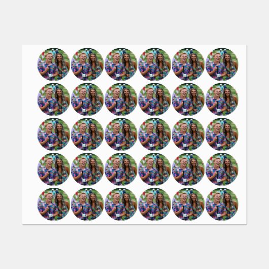 Golf Photo Customize Personalize ラベル (シート)