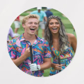 Golf Photo Customize Personalize ラベル (デザイン1)