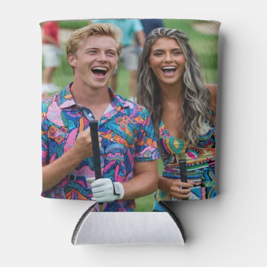 Golf Photo Customize Personalize 缶クーラー (正面)