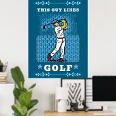 golf player ポスター (ホームオフィス)