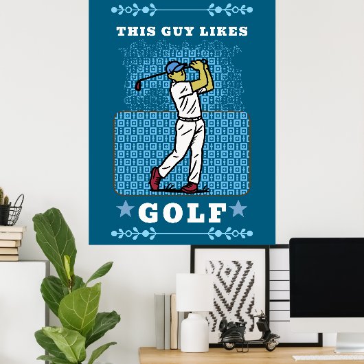golf player ポスター (ホームオフィス)