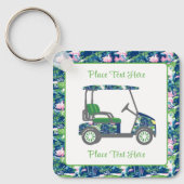 Golf Print Golf Cart キーホルダー (正面)