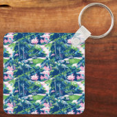 Golf Print Golf Cart キーホルダー (裏面)