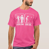 Golf Problem Solved Funny Golfers Shirt Tシャツ (正面)