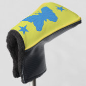 Golf Putter Cover with Flag of Bady Bassit, Brazil ゴルフヘッドカバー (3/4 正面)