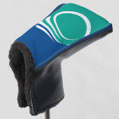 Golf Putter Cover with Flag of Ottawa, Canada ゴルフヘッドカバー (3/4 正面)