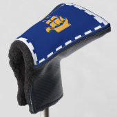 Golf Putter Cover with Flag of Quebec City, Canada ゴルフヘッドカバー (3/4 正面)