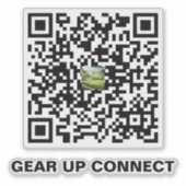 Golf QR Code Sticker – Link Up on the Green シール (正面)