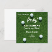Golf  retirement for golfer  セーブザデート (正面/裏面)