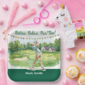 Golf  retirement for golfer  ペーパープレート (パーティー)