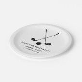 Golf  Retirement Party  ペーパープレート (アングル)