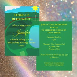 Golf Retirement Party, Tee Time Retirement 招待状