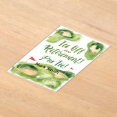 GOLF RETIREMENT Tee off ParTee for golfer アクリル招待状 (レイダウン)