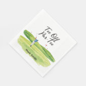 GOLF RETIREMENT Tee off ParTee for golfer スタンダードランチョンナプキン (角)