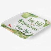 GOLF RETIREMENT Tee off ParTee for golfer ペーパープレート (傾斜あり)