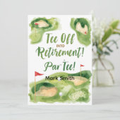 GOLF RETIREMENT Tee off ParTee for golfer 招待状 (スタンド正面)