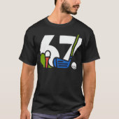 Golf Score 67 Graphic Tシャツ (正面)
