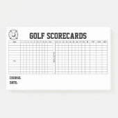Golf Scorecards ポストイット (正面)