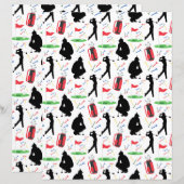 Golf Scrapbook Paper (Men) (正面/裏面)