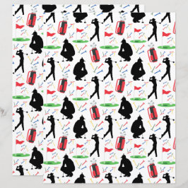 Golf Scrapbook Paper (Men)