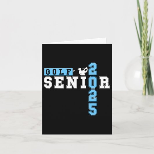 Golf Senior Night Golf Senior 2025 Graduation &#  カード (正面)