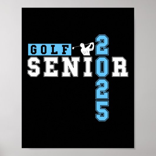 Golf Senior Night Golf Senior 2025 Graduation &#  ポスター (正面)