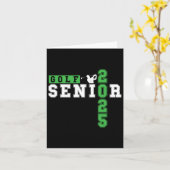 Golf Senior Night Golf Senior 2025 Graduation 33  カード (黄色い花)