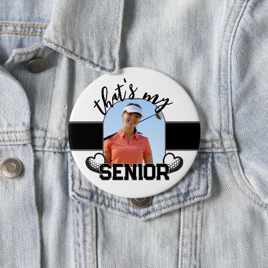 Golf Senior player button for parent 缶バッジ (インサイチュ)