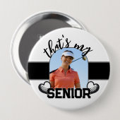 Golf Senior player button for parent 缶バッジ (正面&裏面)