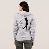 Golf Silhouette, Female, Name, Text パーカ (裏面フル)
