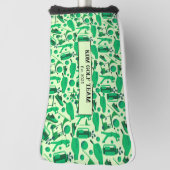 Golf Silhouette Pattern Classic branding buisness ゴルフヘッドカバー (回転90)