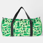 Golf Silhouette Pattern Classic branding buisness  ダッフルバッグ (裏面)