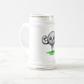 Golf Strong Beer Stein | For Men & Women ビールジョッキ (正面左)