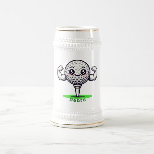 Golf Strong Beer Stein | For Men & Women ビールジョッキ (中央)