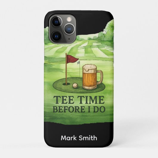 Golf Tee Time Before I Do Golf Bachelor Party Case-Mate iPhoneケース (裏)